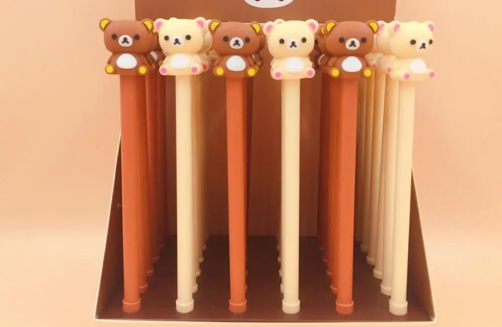 Корейская творческая гелевая чернильная ручка в виде медведя животного кавайная