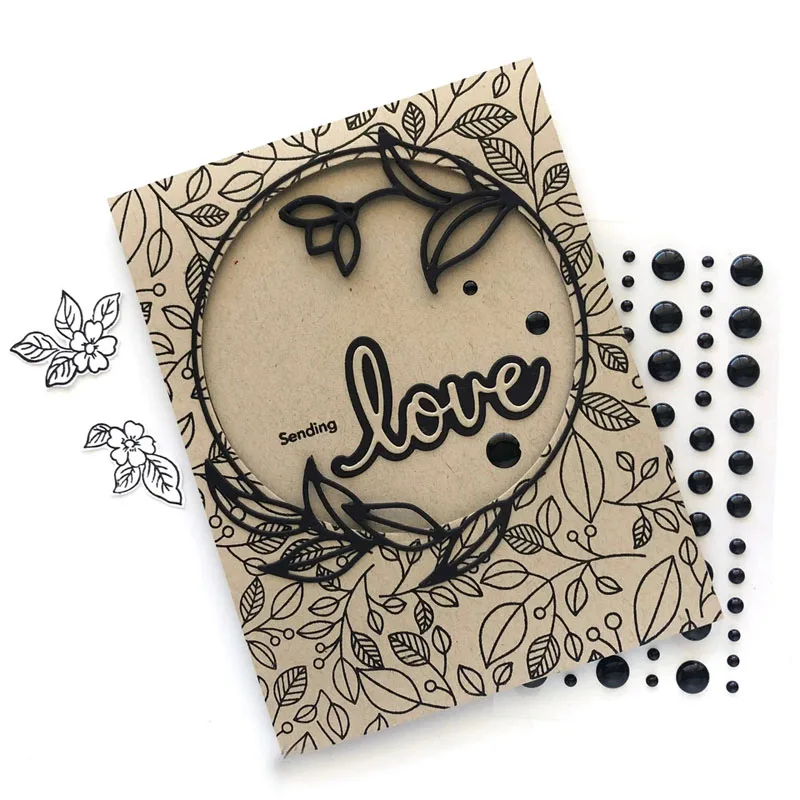 Frame Builder Botanical Circle Cutting Dies Metal Stencils for DIY Scrapbooking Album Paper Cards Craft Decor New 2020 Die | Дом и сад
