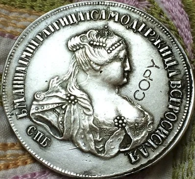Оптовая продажа 1740 копия России монета 100% старые монеты с посеребренным