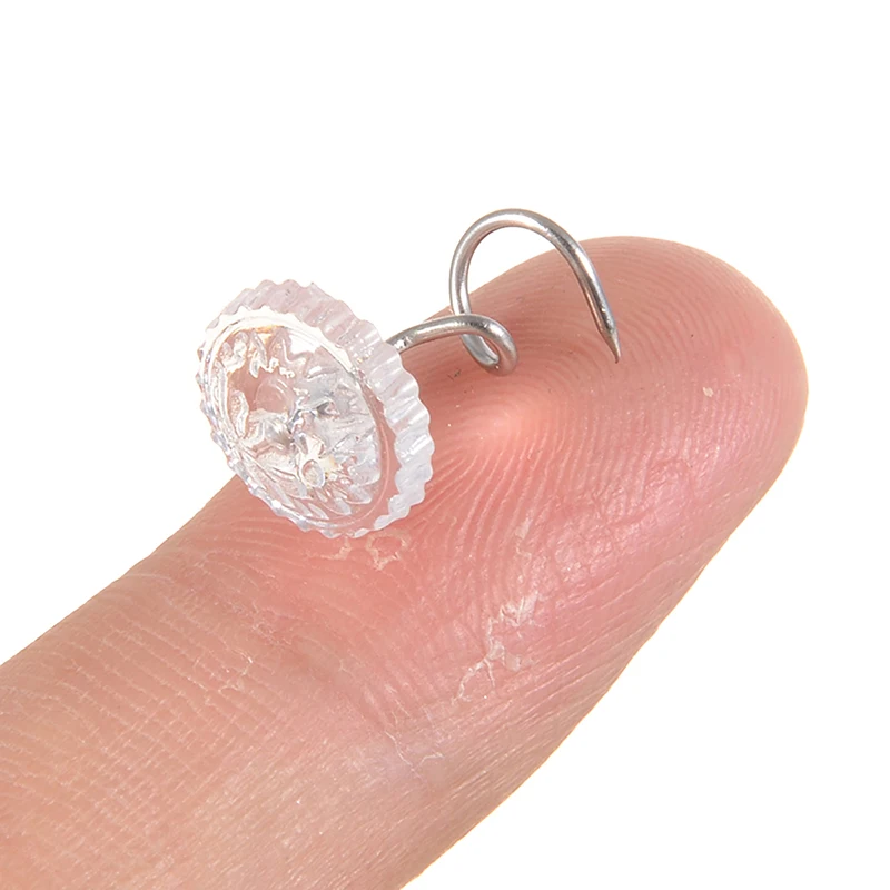 100 шт. твист булавки прозрачная пластиковая головка булавка фиксированная