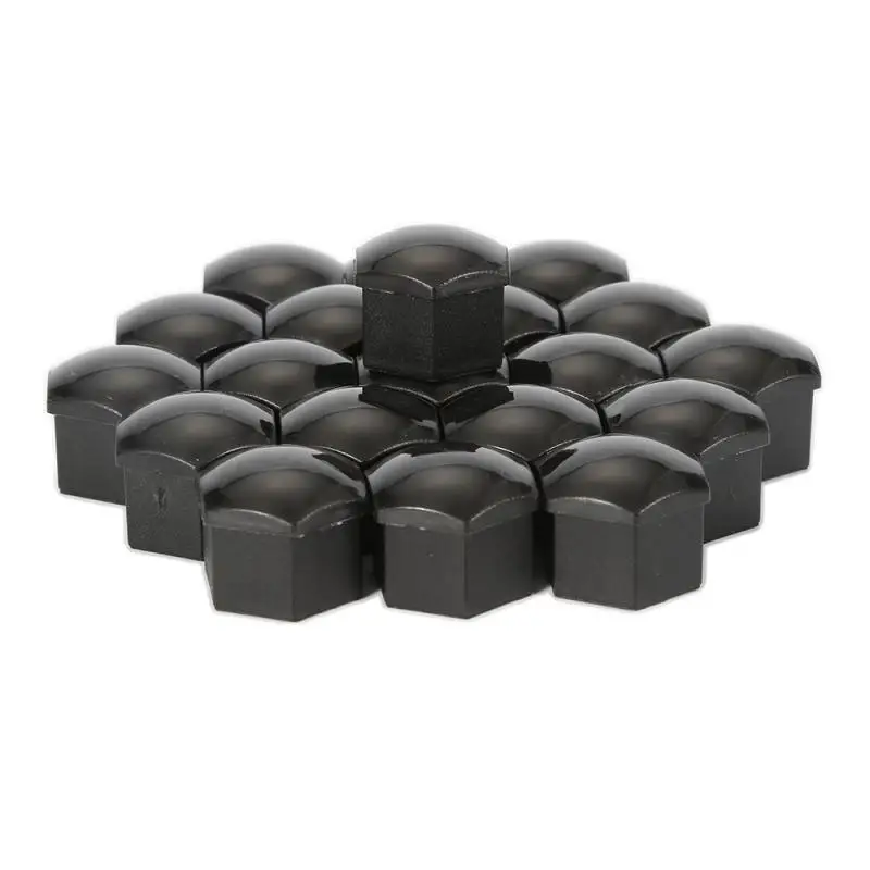 Колпачки для болтов и гаек автомобильных колес 17 мм серебристые серые