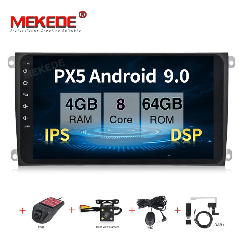 MEKEDE 9 дюймов 4G ram Android 9,0 DSP автомобильный dvd-плеер для Porsche Cayenne 2003-2013 с радио Wifi gps DVR большой экран
