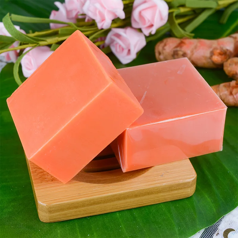 100g Turmeric Essential Oil Handmade Soap Face Moisturizing Whitening Wash Removal Acne Treatment Control Care | Красота и здоровье