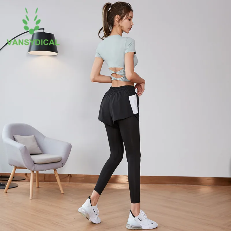 2021 Спортивная одежда для тренировок йоги набор женщин летняя спортивная детей