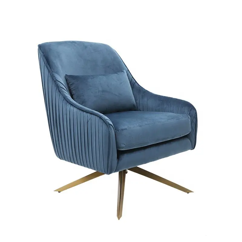 

Современное мягкое бархатное вращающееся кресло для отдыха с диваном, современный дизайн, бархатный диван с высокой спинкой и металлически...