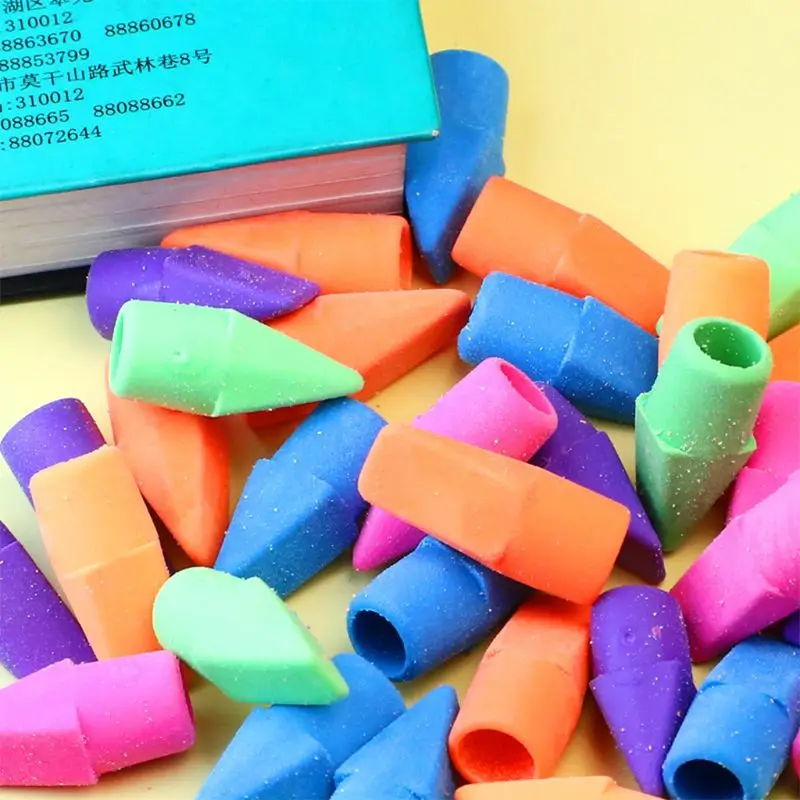 

150 pcs Pencil Top Eraser Caps Arrowhead Assorted Colors in Bulk Pack of 150 For children's gifts