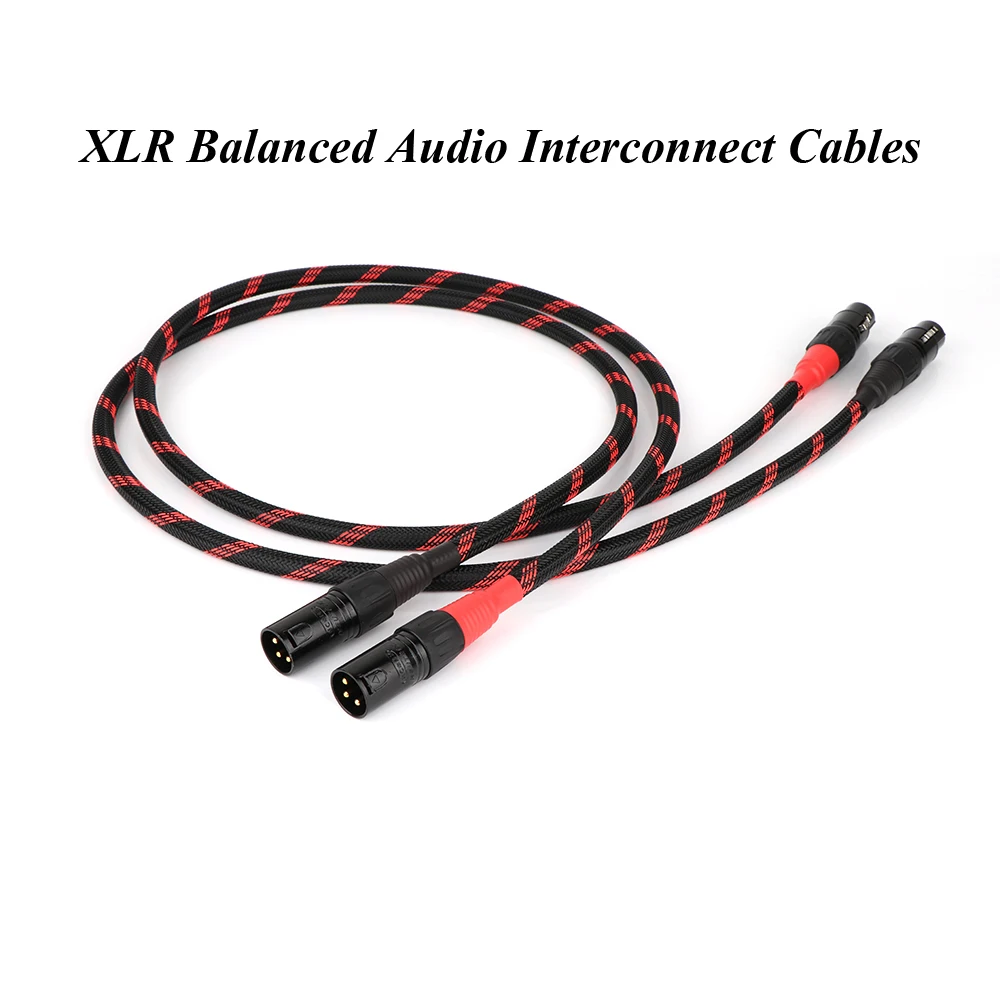 

Pair 5N OCC copper XLR balanced Audio Interconnect Cables with NEUTRIK XLR plug