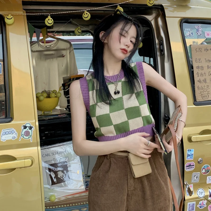 Женский трикотажный жилет без бретелек с V-образным вырезом | Женская одежда