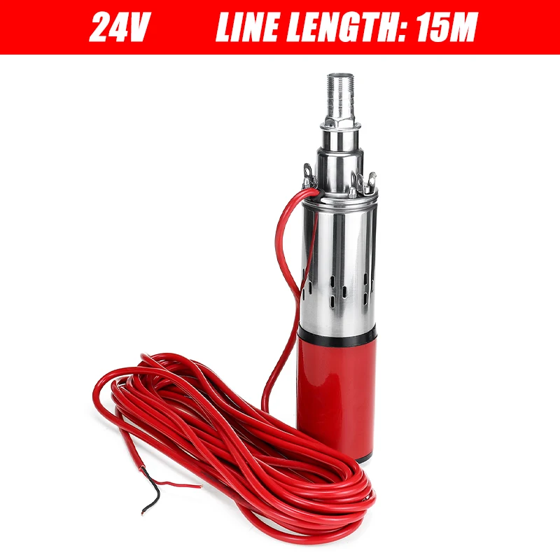 

12V/24V High Lift 60m Solar Water Pump High Pressure Deep Well Pump Submersible DC Pump Agricultural Irrigation Garden Home