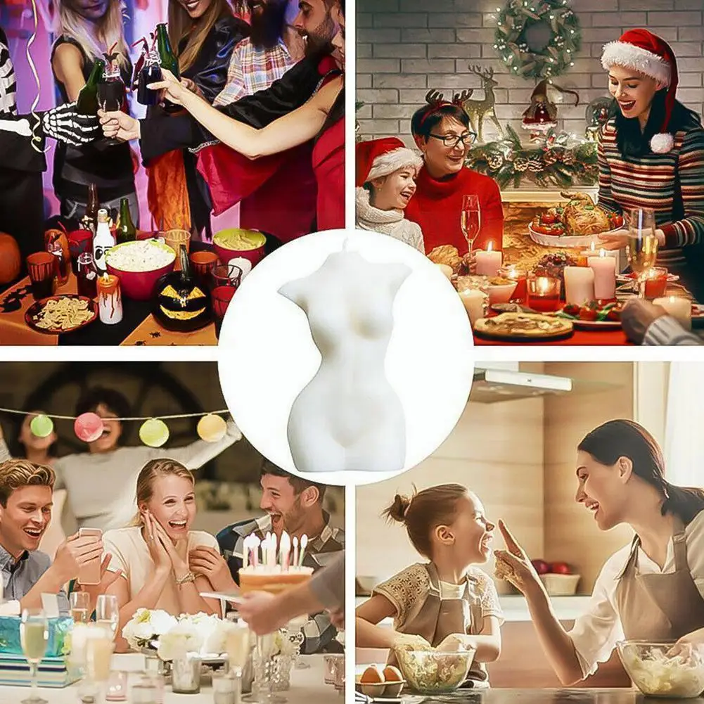 

1pcs Soy Wax Female Bust Candle Vegan Goddess Candle Home Decorations Wax Ornaments Table Torso Soy Female Candles
