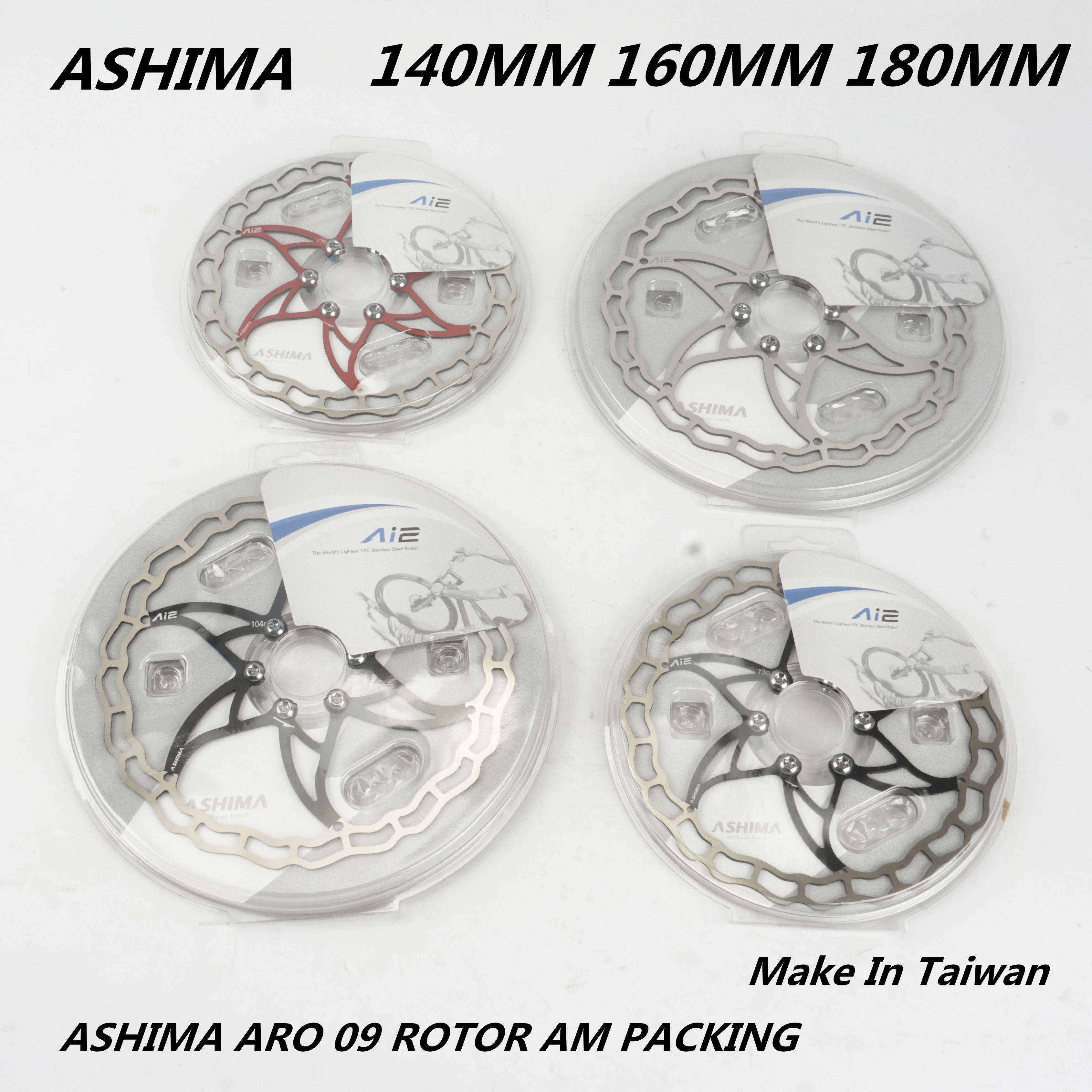ASHIMA MTB Mountain Road Bike Rotor Stainless Super Light DISC BRAKE ARO-09 140MM 160MM 180MM 6 Bolts | Спорт и развлечения