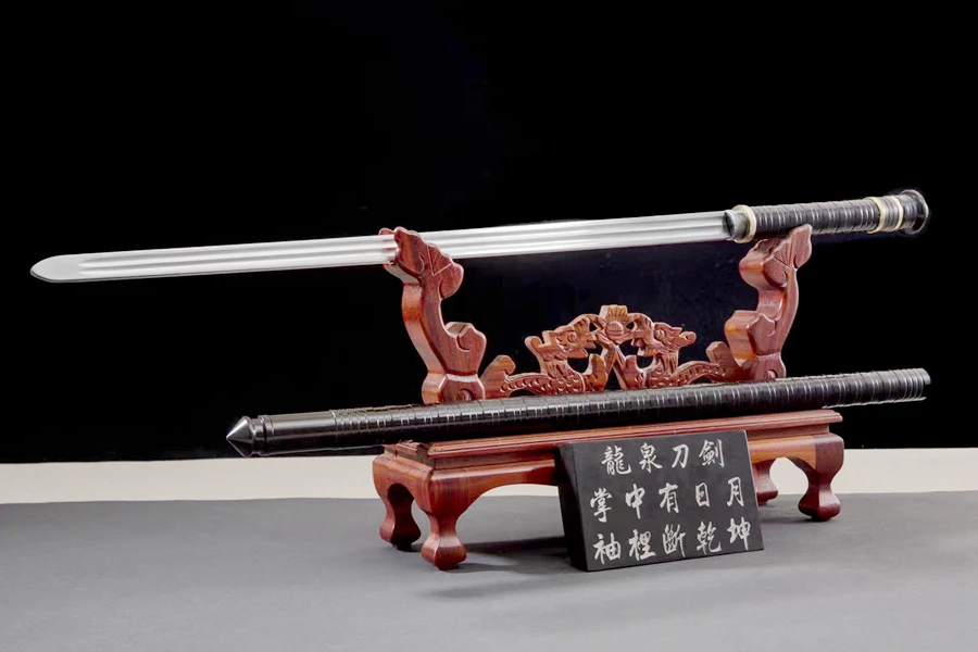 

Ручная работа Китайский Меч кунг-фу Saber Temper Groove клинок из марганцевой стали WUSHU Sword Jian
