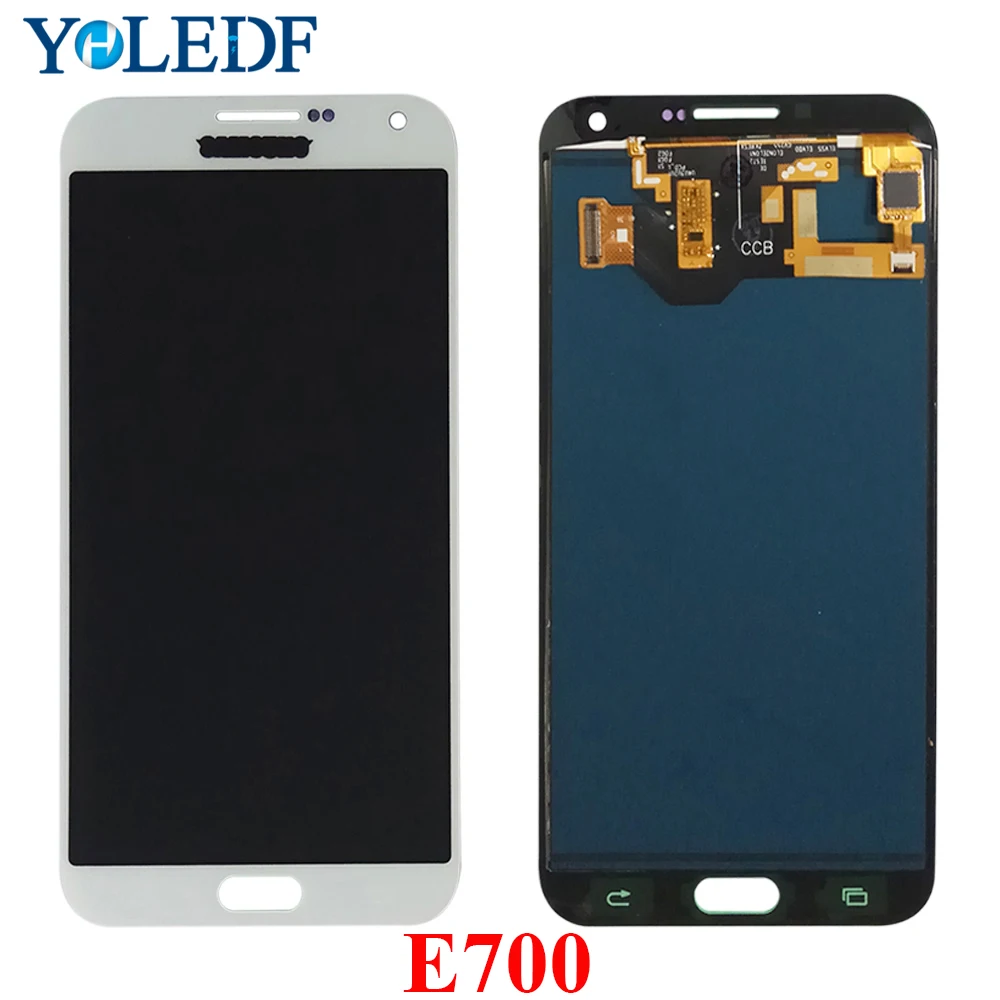 Для samsung Galaxy E7 E700 E700F E7000 E7009 E700H E700M ЖК дисплей сенсорный экран панель дигитайзер