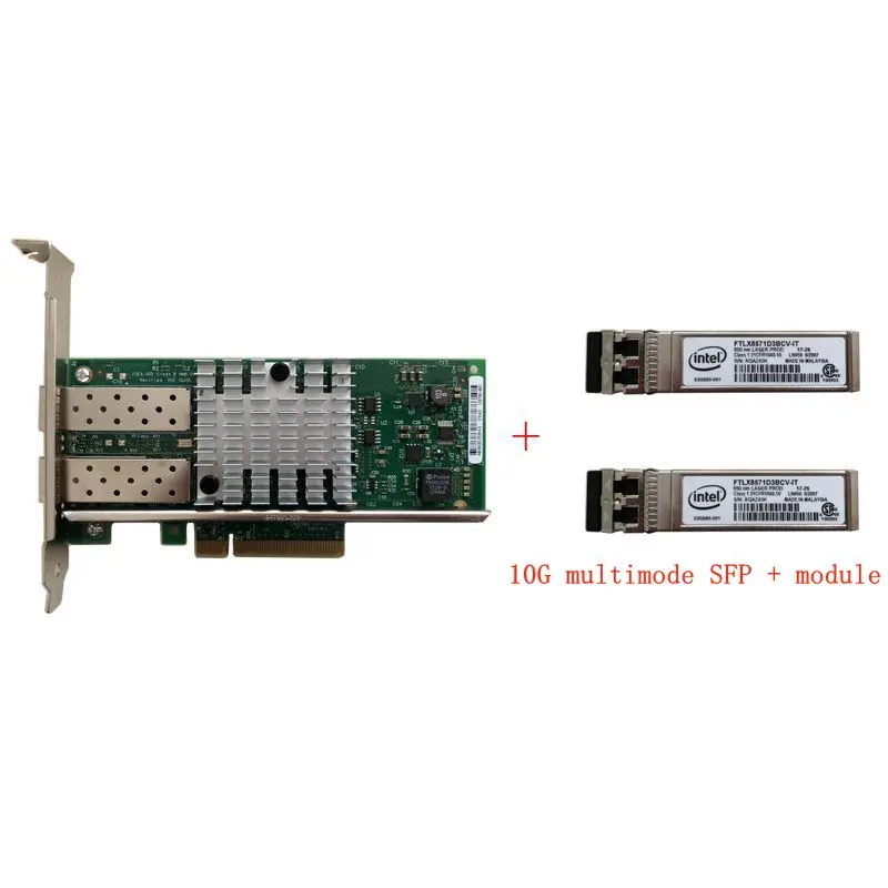 Eastforfuy Intel 82599 E10G42BFSR Ethernet 10G NIC с многомодовым модулем|Серверы| |