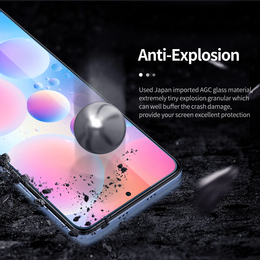 Закаленное стекло Nillkin для Xiaomi Mi 11 T Pro 9H прозрачная защитная пленка на весь экран