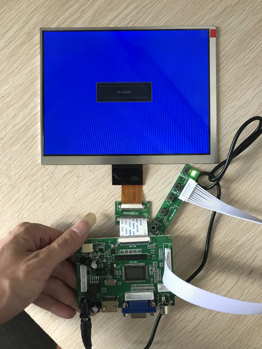 HDMI/VGA/AV плата управления драйвером+ " дюймовый HE080IA-01D 1024*768 ips ЖК-дисплей высокой четкости для Raspberry Pi
