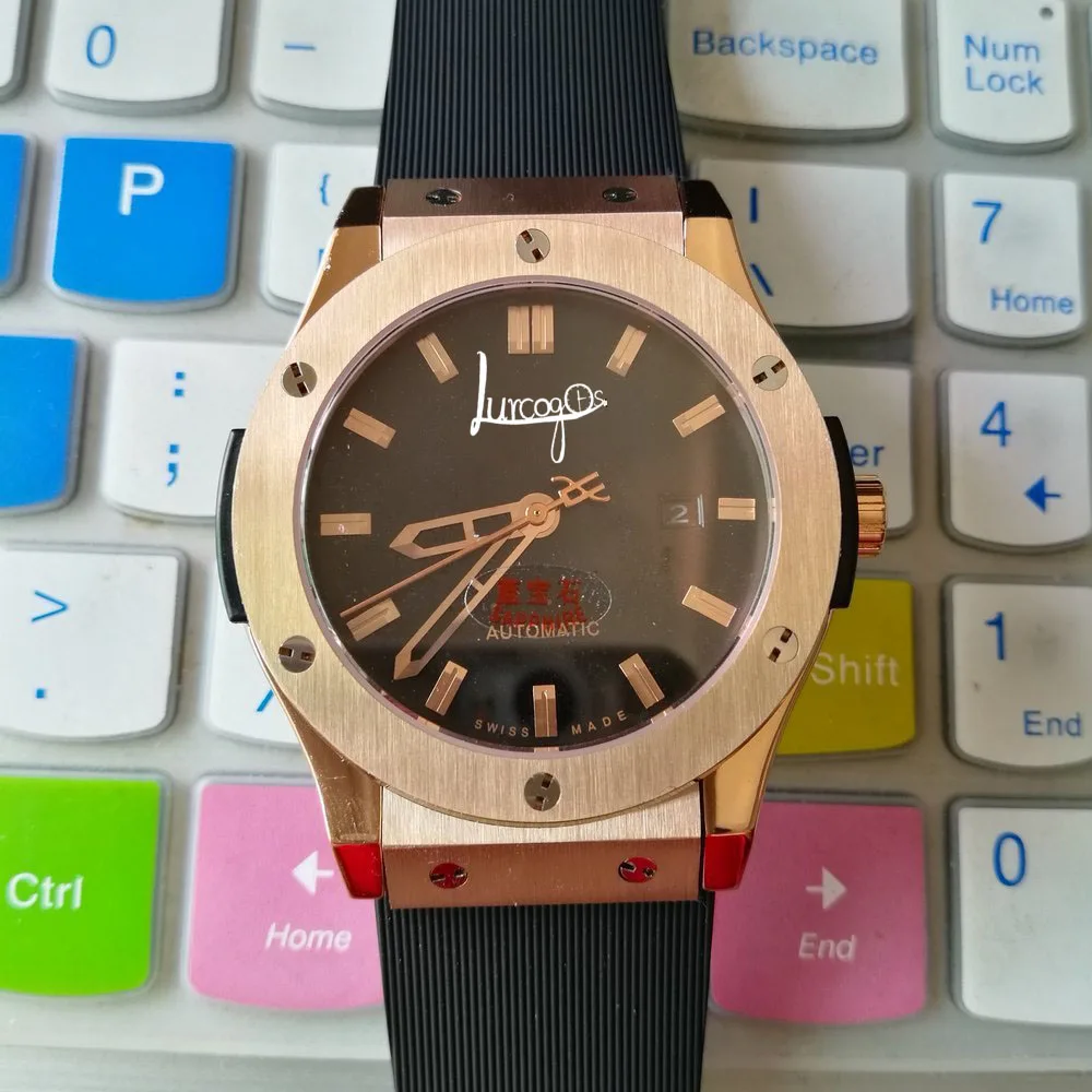 

Top sell BIG 5111780 men BANG 42mm automatic watch Self-wind luxury watches mechinal wristwatch Automatic 3 needle reloj hombre