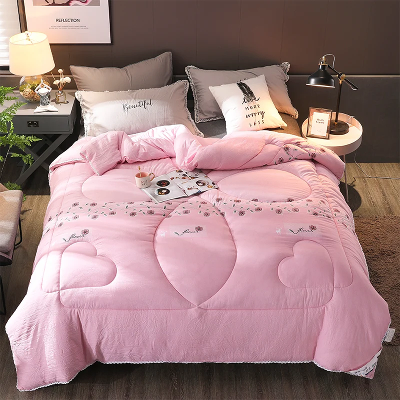 New Design Autumn Winter Comforter Luxury Hotel Down Quilt 5 Colours Choose Thick Warm Duvet Super King Szie 220*240cm | Дом и сад