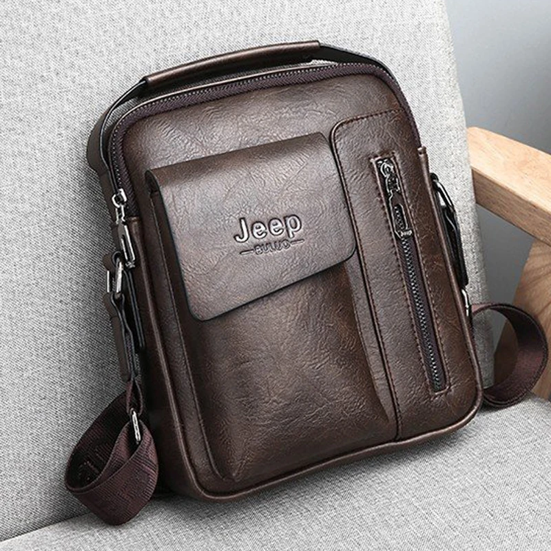 Men bag 2020 new fashion crossbody leather messenger bag men vintage casual men shoulder bags zipper man handbags tote bag male