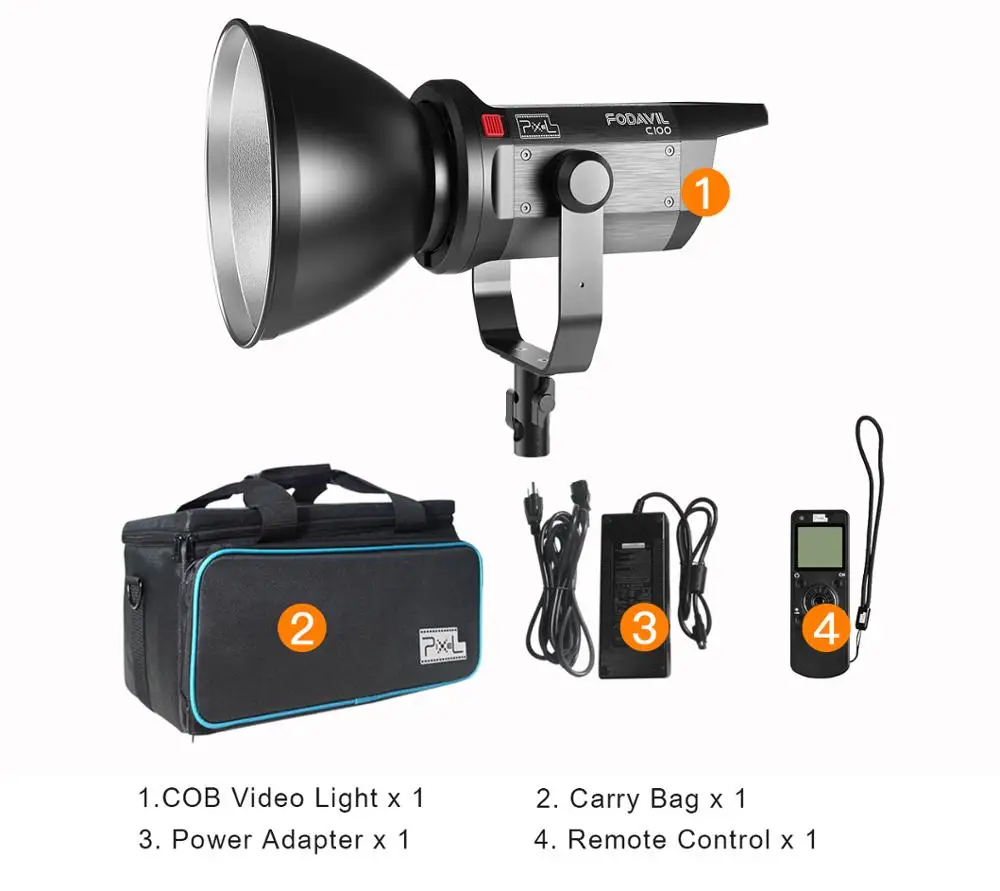 Светодиодная вспышка Pixel C100 100 Вт освещение для видеосъемки 5600K профессиональное