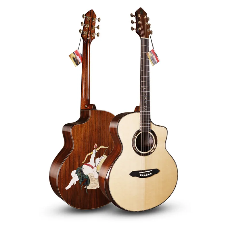 

Finlay Tiamo T-J160C,Solid Jumbo Guitar,41" guitar with Solid Spruce Top/ Laminated rosewood Body, guitars china,(Cupid's Arrow)