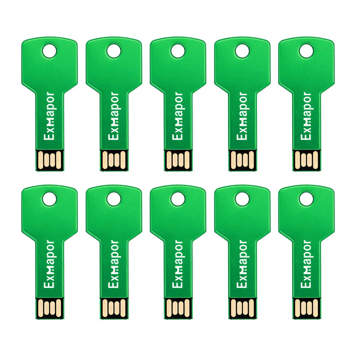 Exmapor флеш накопитель USB 10X32 GB металлический ключ флэш 16 Гб 2 ГБ/4 ГБ/8 ГБ 1gb жесткий