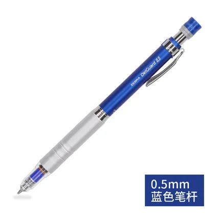 blue 05mm Зебра P-MA86 0,3/0,5 мм металлический корпус механические карандаши анти-тормозная система рисунок активности, платье-карандаш для офиса и школы - Цвет: blue 05mm