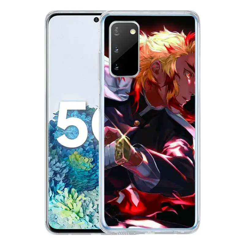 

Demon Slayer Phone Case For Samsung S10 S10lite 2019 S9 S9plus S8 S7 transparent cases