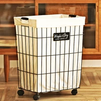berserk laundry basket nordic simple household clothing toy storage basket bathroom wheeled laundry bag
