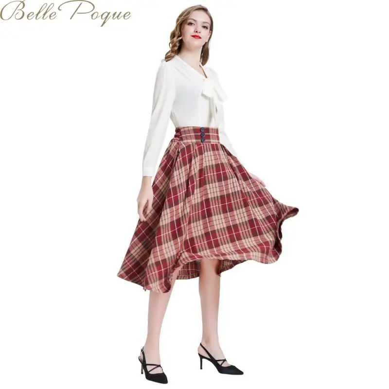 Belle Poque, черная офисная блузка со стоячим воротником, шифоновая, с бантом, для девушек, белые рубашки, одноцветные,, Осенние, с длинным рукавом, элегантные блузки