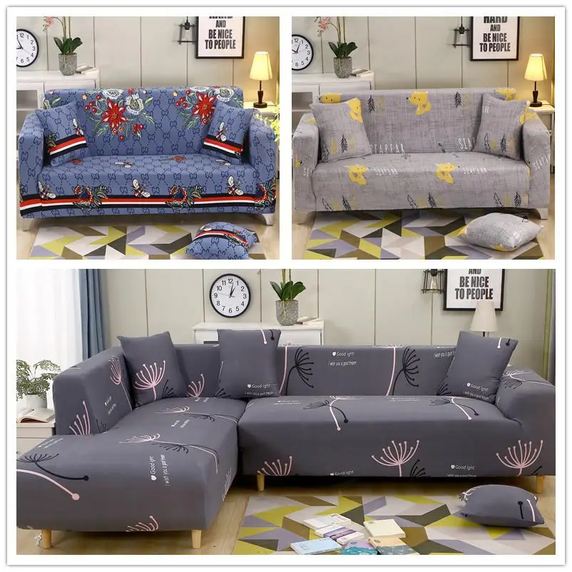 1/2/3/4 Seater Solid Sofa Cover Spandex Modern Elastic Polyester Couch Slipcover Chair Furniture Protector Living Room 16 Colors | Дом и сад