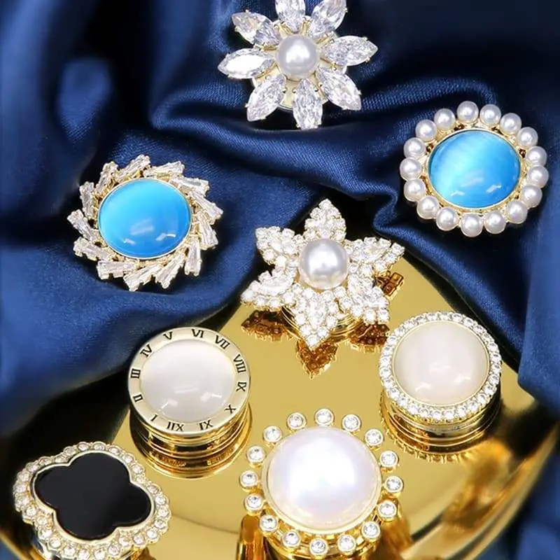 

Высококачественная Магнитная Скрытая Пряжка Антибликовая поглощающая железом Женская Кнопка фиксированная кнопка для одежды декоративна...