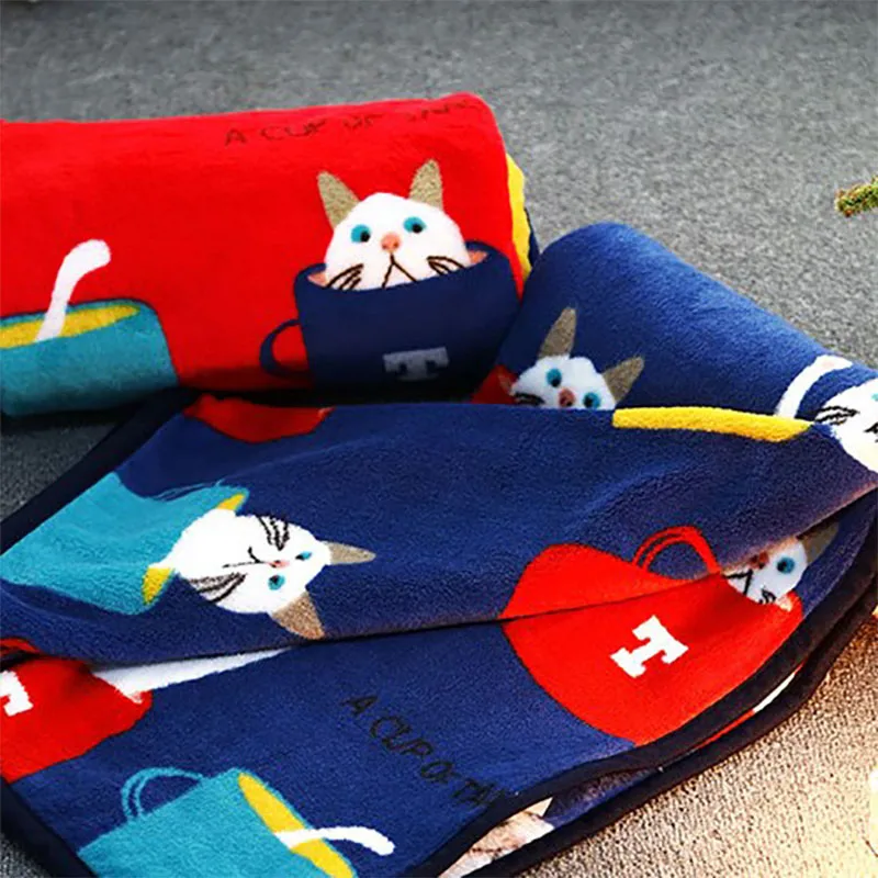 Фланелевое Одеяло для новорожденных милый мультяшный узор подарок очень мягкий