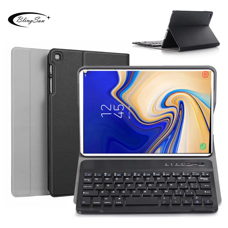 Чехол для планшета с Bluetooth клавиатурой Samsung Galaxy Tab A 8 0 2019 кожаным чехлом планшетов