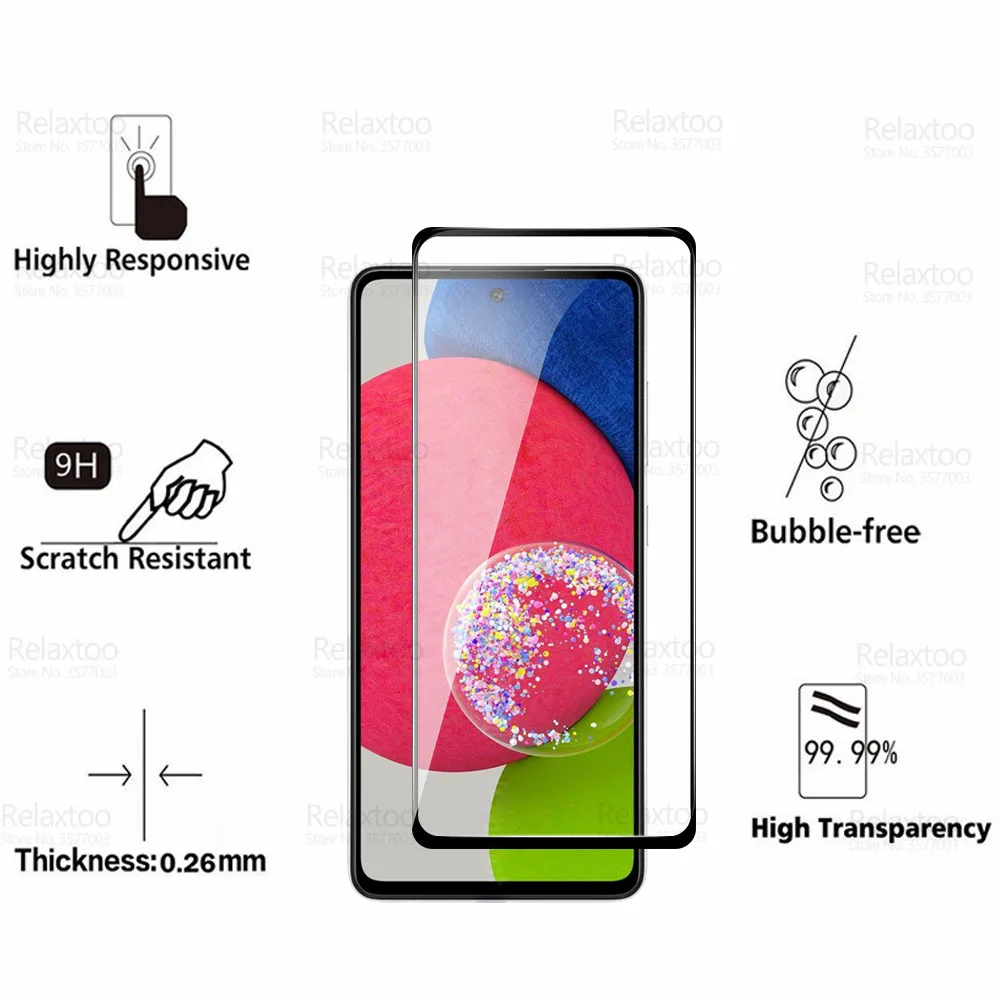 2pcs protective glass for samsung galaxy a52s screen protector sumsung a 52s a52 52 s a528b a526b 5g 9d cover tempered glas film free global shipping