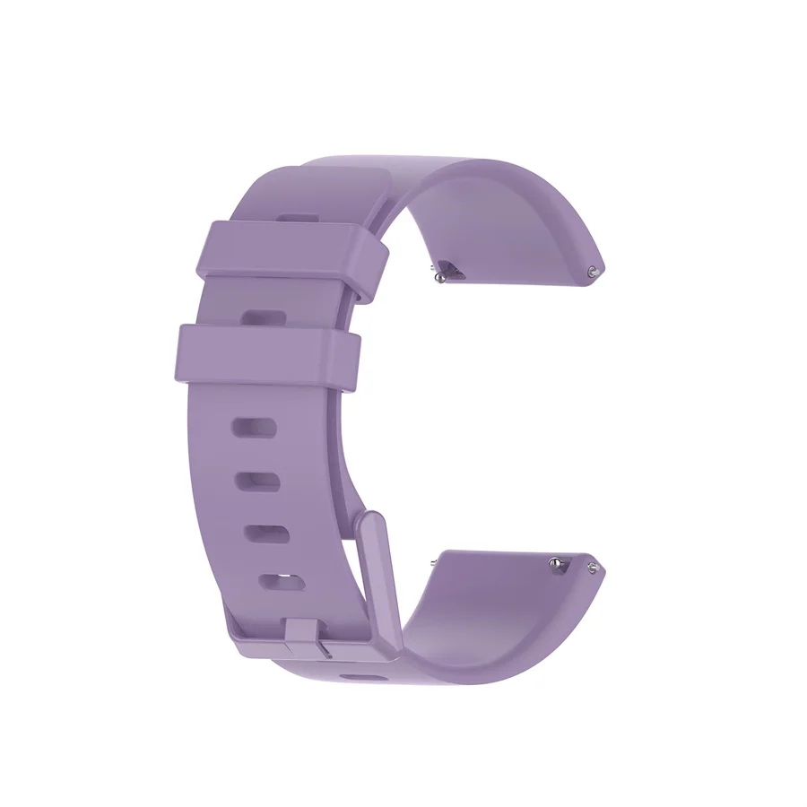 Фиолетовый Смарт-часы ремешок для Fitbit Versa2 23 мм силиконовый ремешок для Fitbit Versa/Versa lite/Versa 2 браслет спортивные аксессуары - Цвет: Фиолетовый