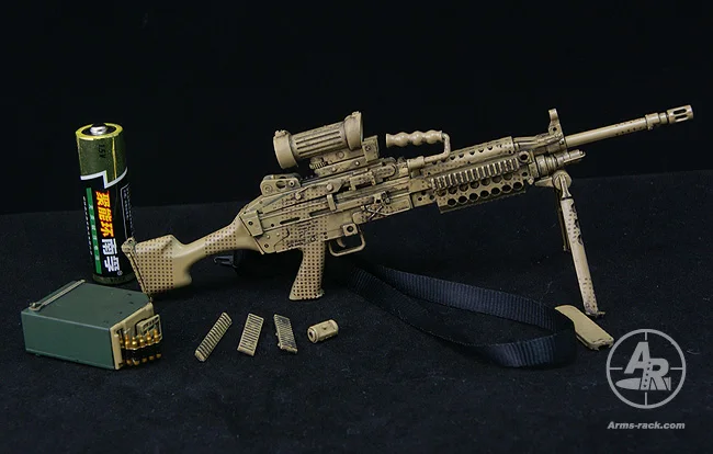 Оружия стеллаж для выставки товаров 1/6 ружьё модель MK48 46 M249 оружие 12 дюймов