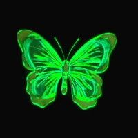 animal patch colour butterfly printing luminous heat transfer clothes stickers diy noctilucent iron on patches for clothing