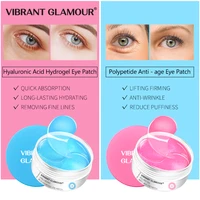 vibrant glamour hyaluronic acid polypeptide eye mask anti age moisturizing remove puffiness dark circles nourish eye care 60 pcs