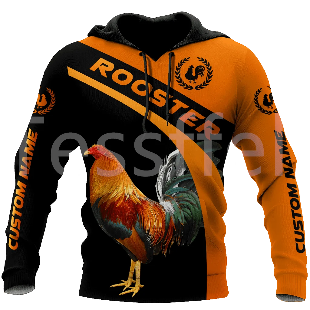 

Tessffel Rooster Chicken Cock Animal Camo Colorful Harajuku NewFashion Tracksuit 3DPrint Streetwear Jacket Hoodies Men/Women D-1