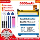 LOSONCOER 5800mAh LIS1520ERPC батарея для Sony Xperia Z Ultra XL39H C6802 C6806 C6833 XL39 батареи C6616 ZU L4 + быстрое прибытие