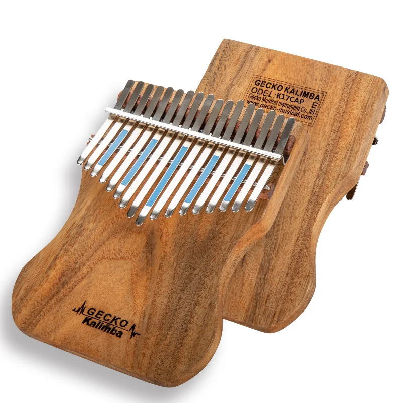 GECKO Kalimba 17 Keys B tones board-style finger thumb piano African indigenou music instruments Xylophone Camphor wood keyboard