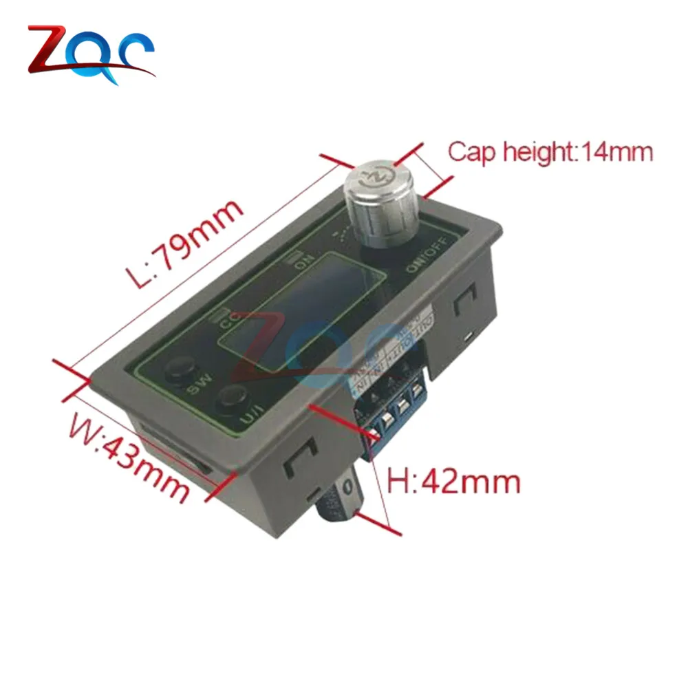 WZ5005L CNC регулируемый DC 6 55V к 0 50V 5A ЖК дисплей понижающий преобразователь блок