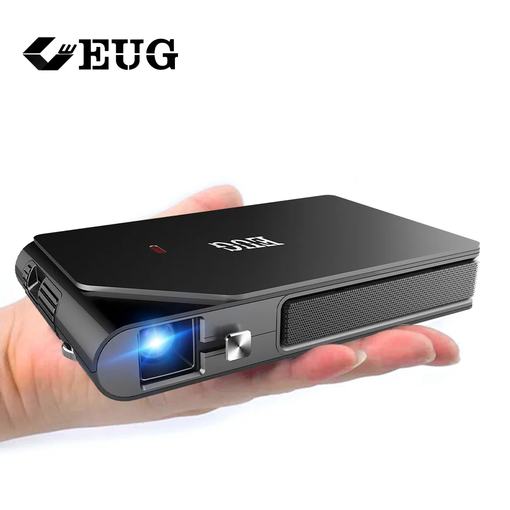 Карманный Wi Fi проектор Мини HD DLP батарея поддержка 1080P Airplay 3D маленький