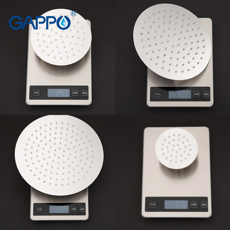 GAPPO круглый и квадратный душ из нержавеющей стали душ с дождевой насадкой хром высокого давления ультра-тонкий смеситель для душа Ducha