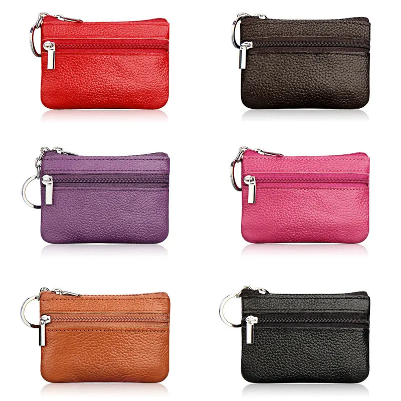 

Повседневный маленький кошелек из искусственной кожи, Женский кошелек с отделением для монет и карт, короткий мини-клатч на молнии для женщ...
