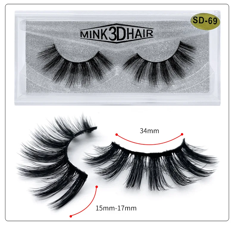 YuBeauty ресницы 3D натуральные длинные крест-накрест sd-серии | Красота и здоровье