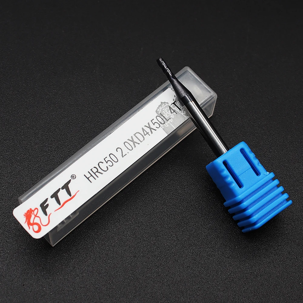 HRC50 2 мм 4 флейты фрезы карбидная заканчивающаяся мельницей машина Вольфрам Сталь