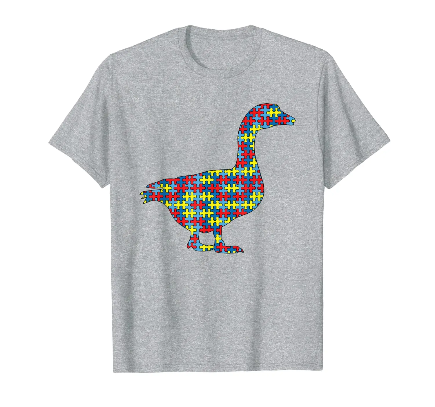 

Goose Autism Awareness Kids Waterfowl Puzzle Day Mom Gift T-Shirt