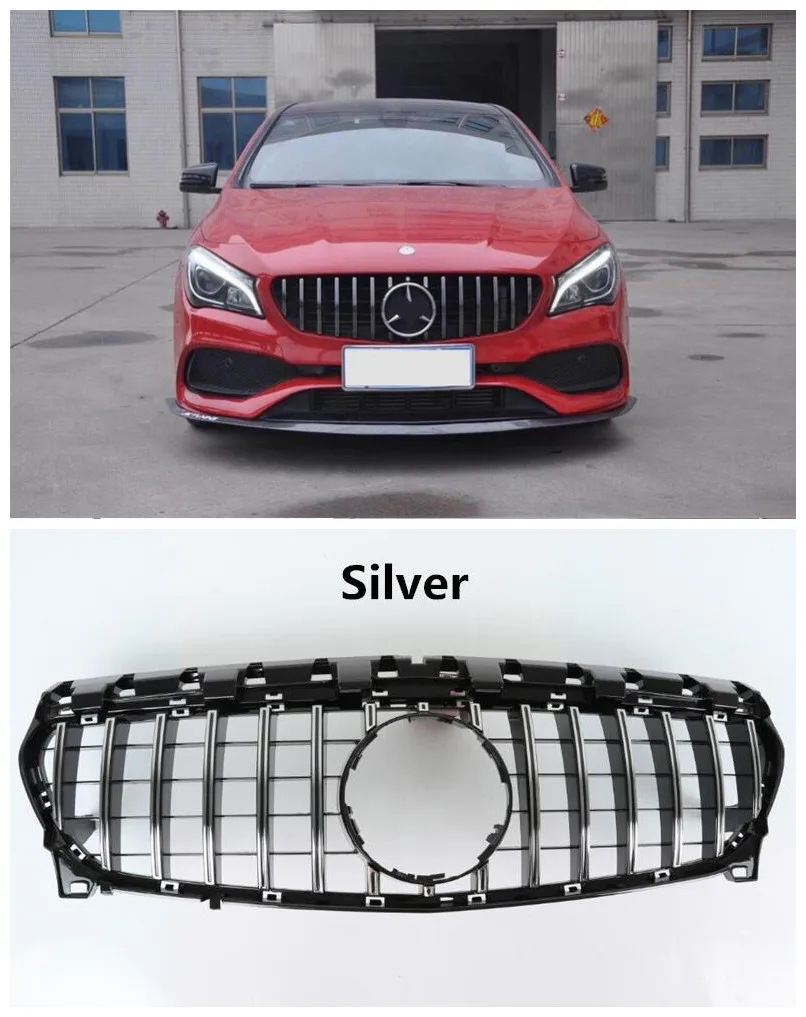Высокое качество автомобиля ABS сетка решетка отделка Гонки Грили подходит для Benz